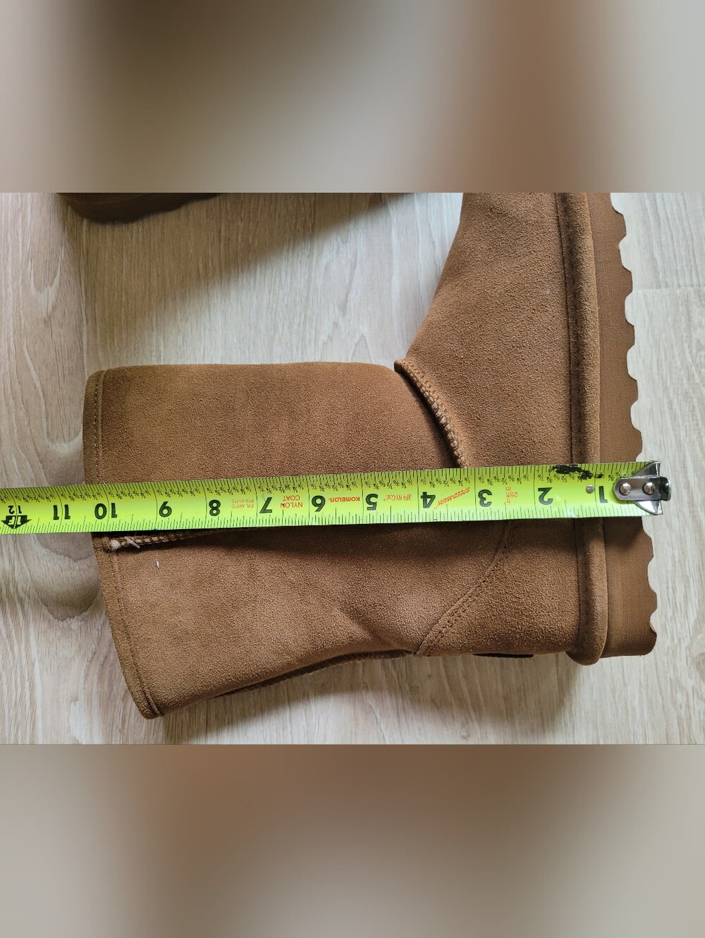 Bearpaw Chestnut Suede Shearling Lined Winter Boots Size 10 NWT - Picture 8 of 8